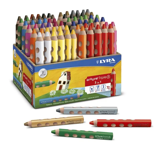 lyra-groove-tripleone-schul-set-dreikantstift-3-in-1 image 1