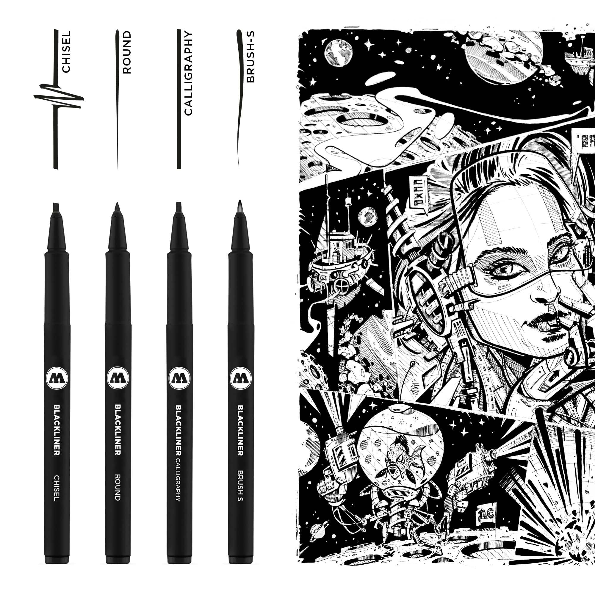 molotow-blackliner-complete-11er-set-schwarz-0-05-1-0-mm-calligraphy-spitzen image 7