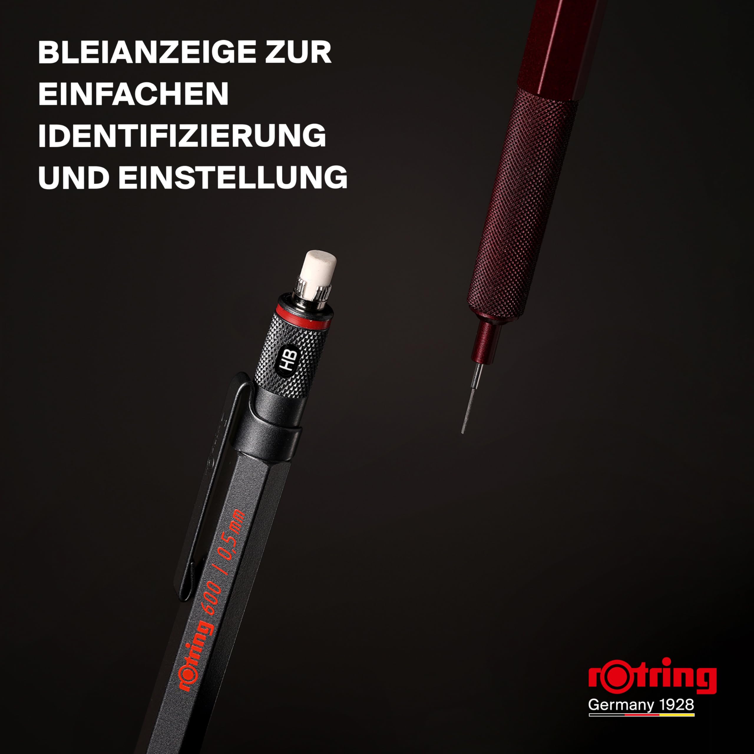 rotring-600-druckbleistift-0-5-mm-hb-vollmetall-steingrau image 6