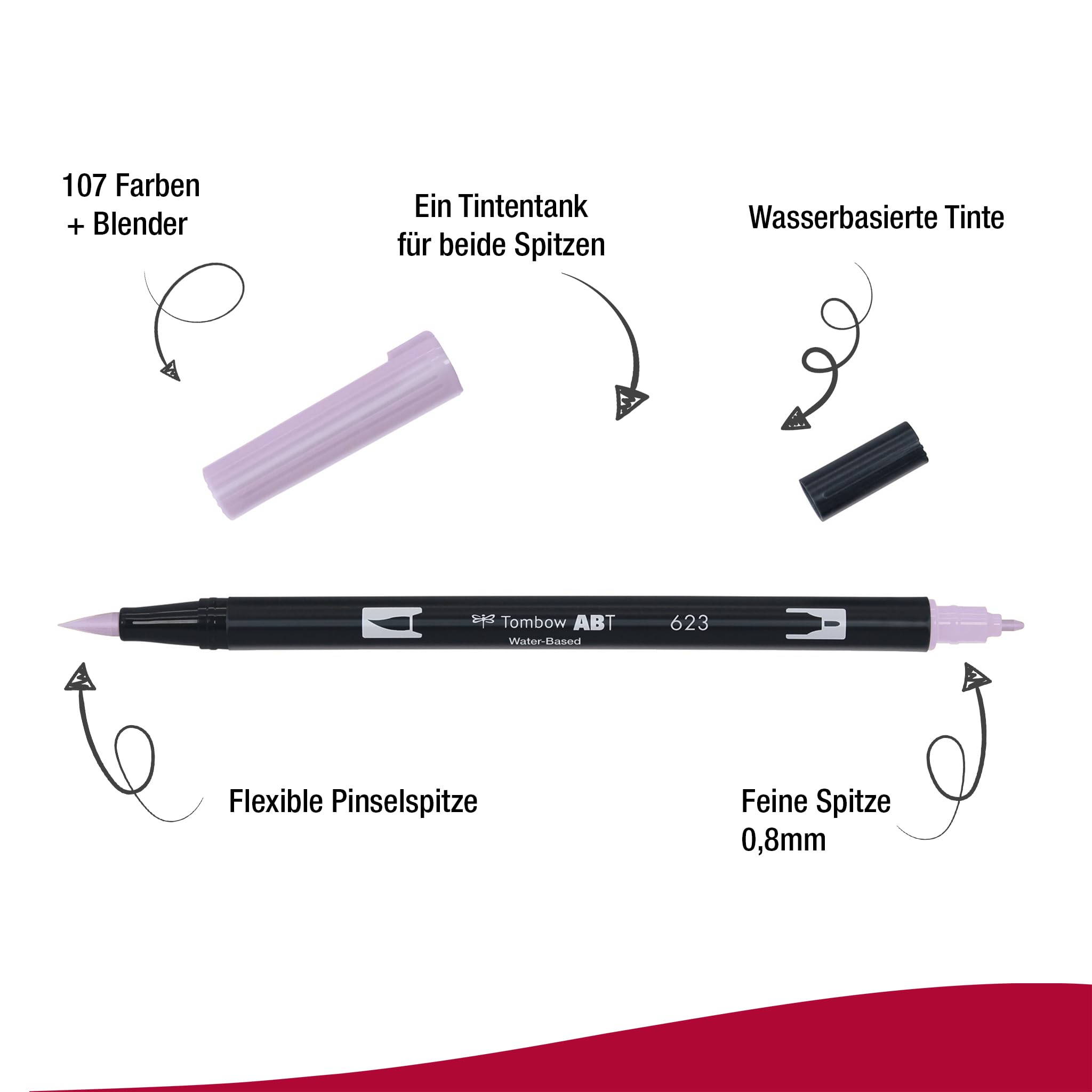 tombow-abt-dual-brush-pen-pastell-fasermaler-mit-2-spitzen-6er-pack image 2