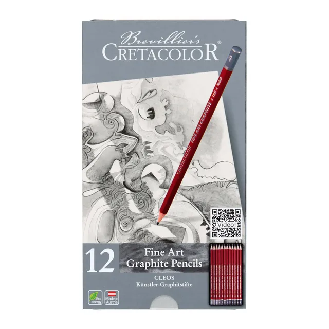 cretacolor-cleos-fine-art-graphite-set-12-teilig image 1
