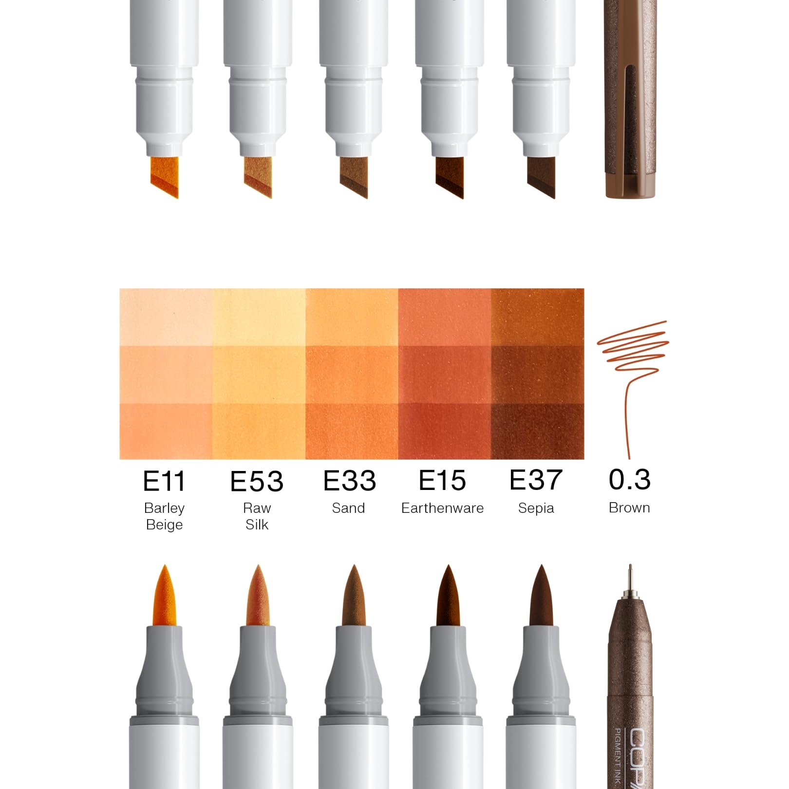 copic-ciao-portrait-set-amber-glow-marker-set-5-beige-und-sandt-ne-multiliner-0- image 2