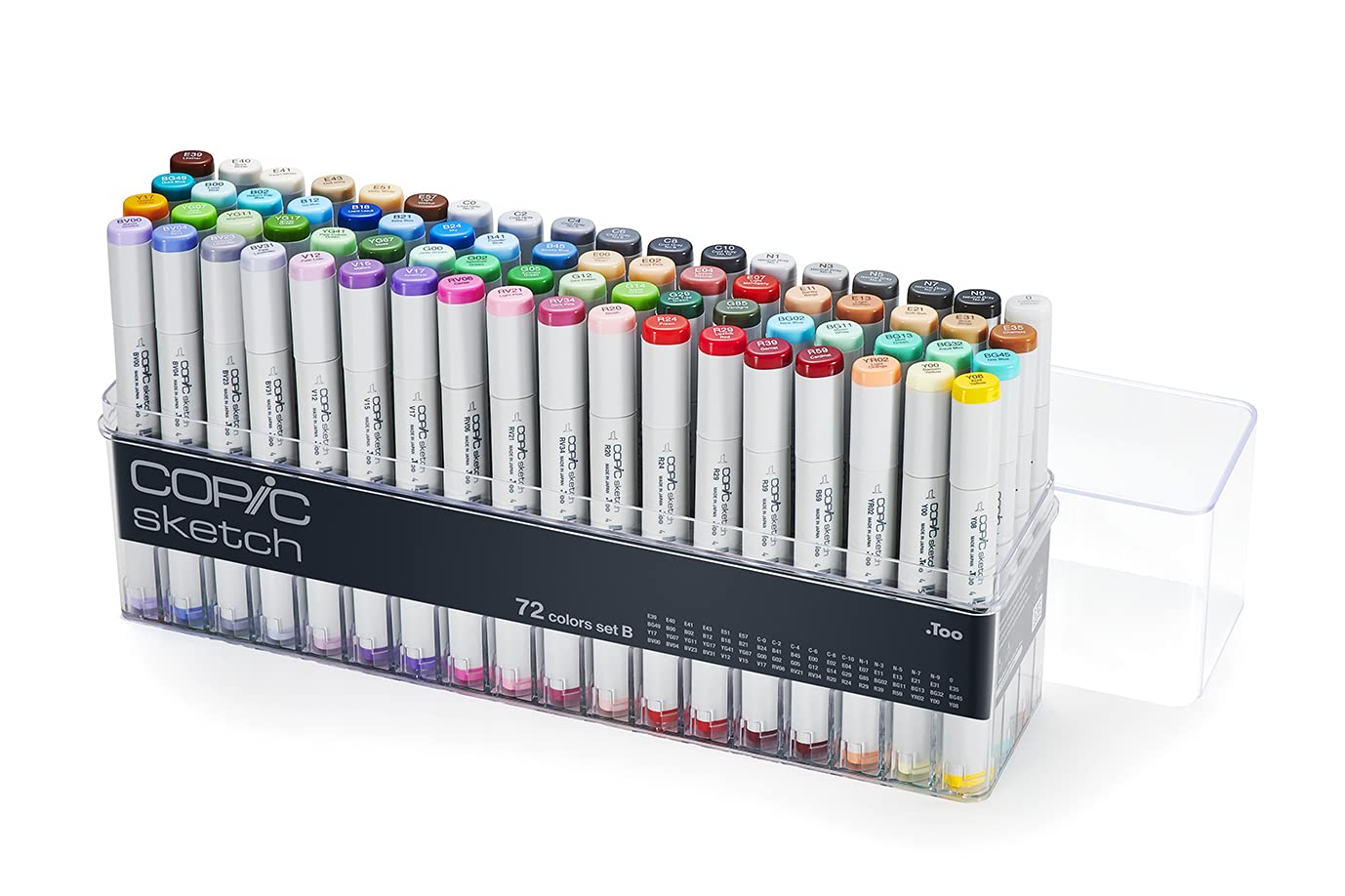 copic-sketch-set-72-colors-b-72-twin-marker-im-acryl-display image 1