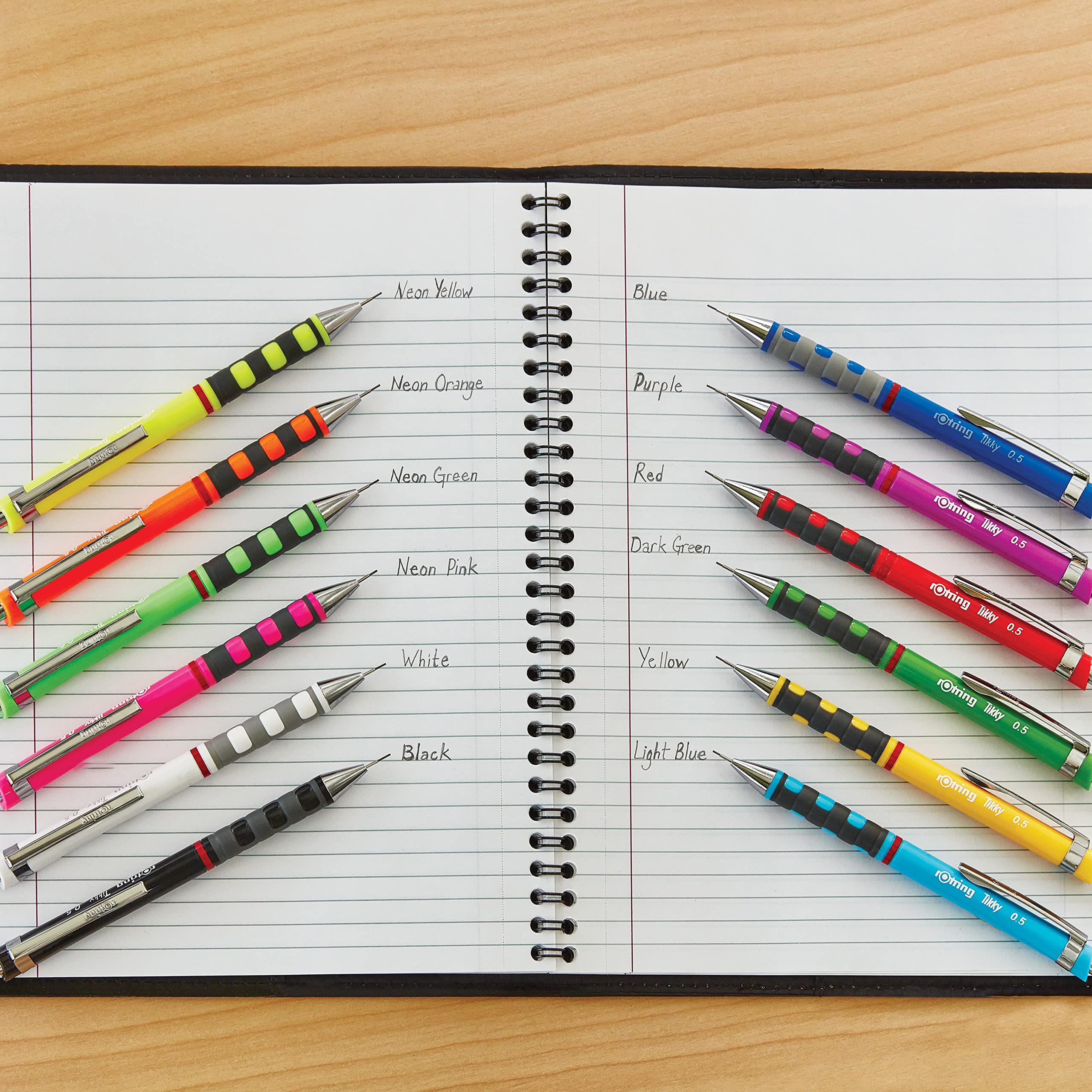 rotring-tikky-druckbleistift-0-7-mm-blau-12er-box-hb-mit-soft-touch-griff image 4