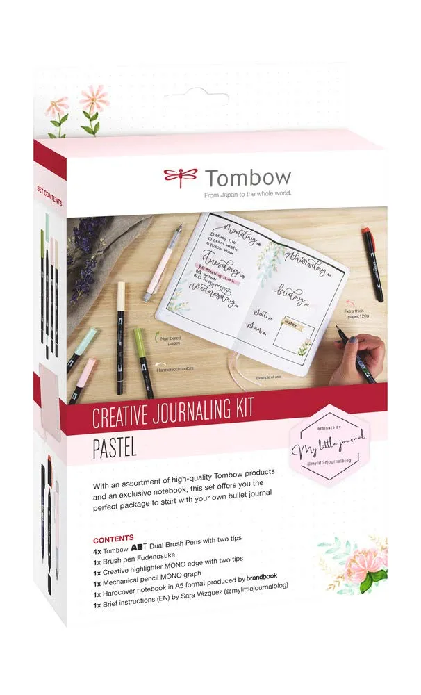 tombow-bujo-set1-creative-journaling-kit-pastell-mit-notizbuch image 1
