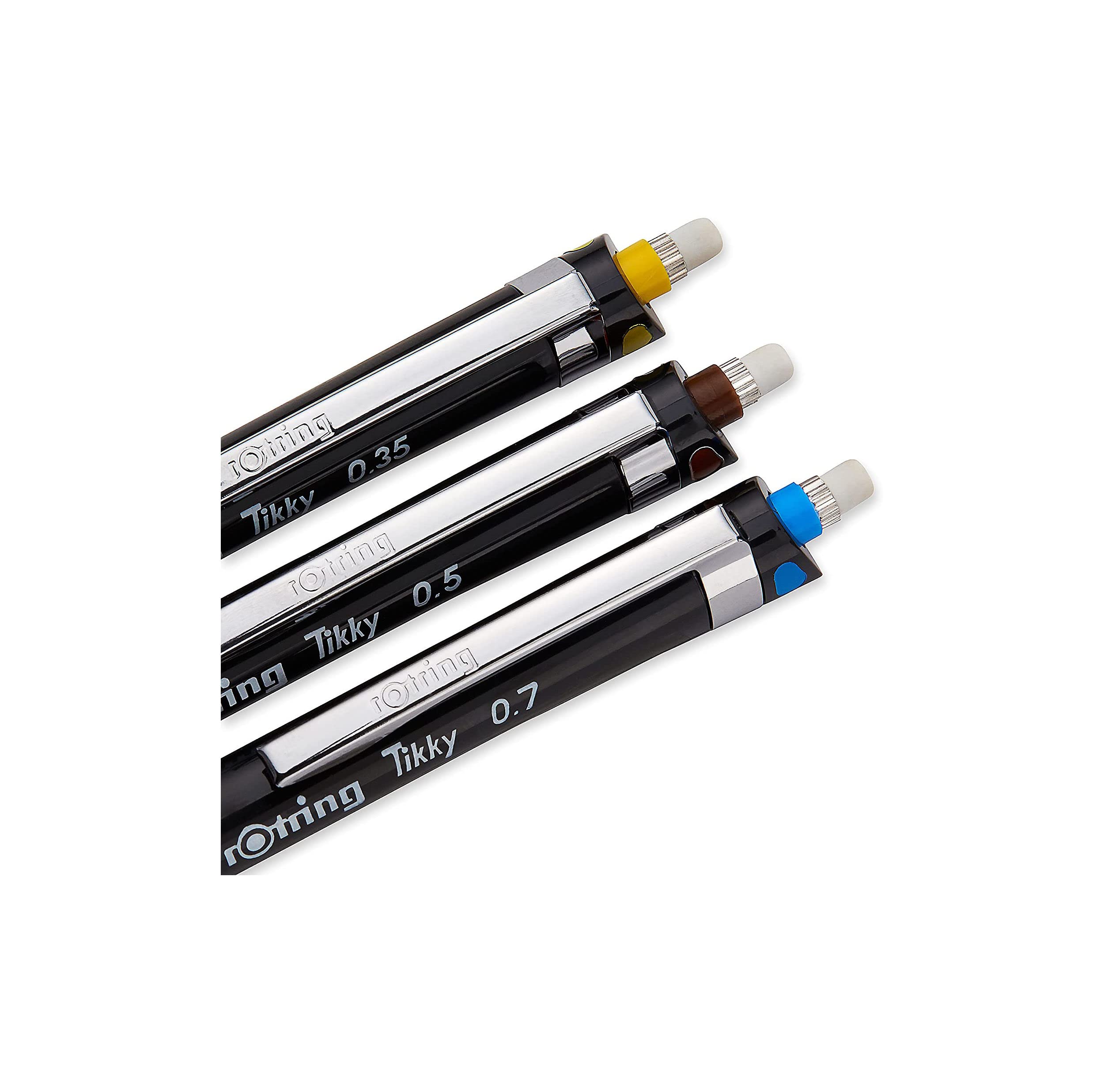rotring-tikky-druckbleistift-set-0-35-0-5-0-7-mm-schwarz-3-teilig image 5