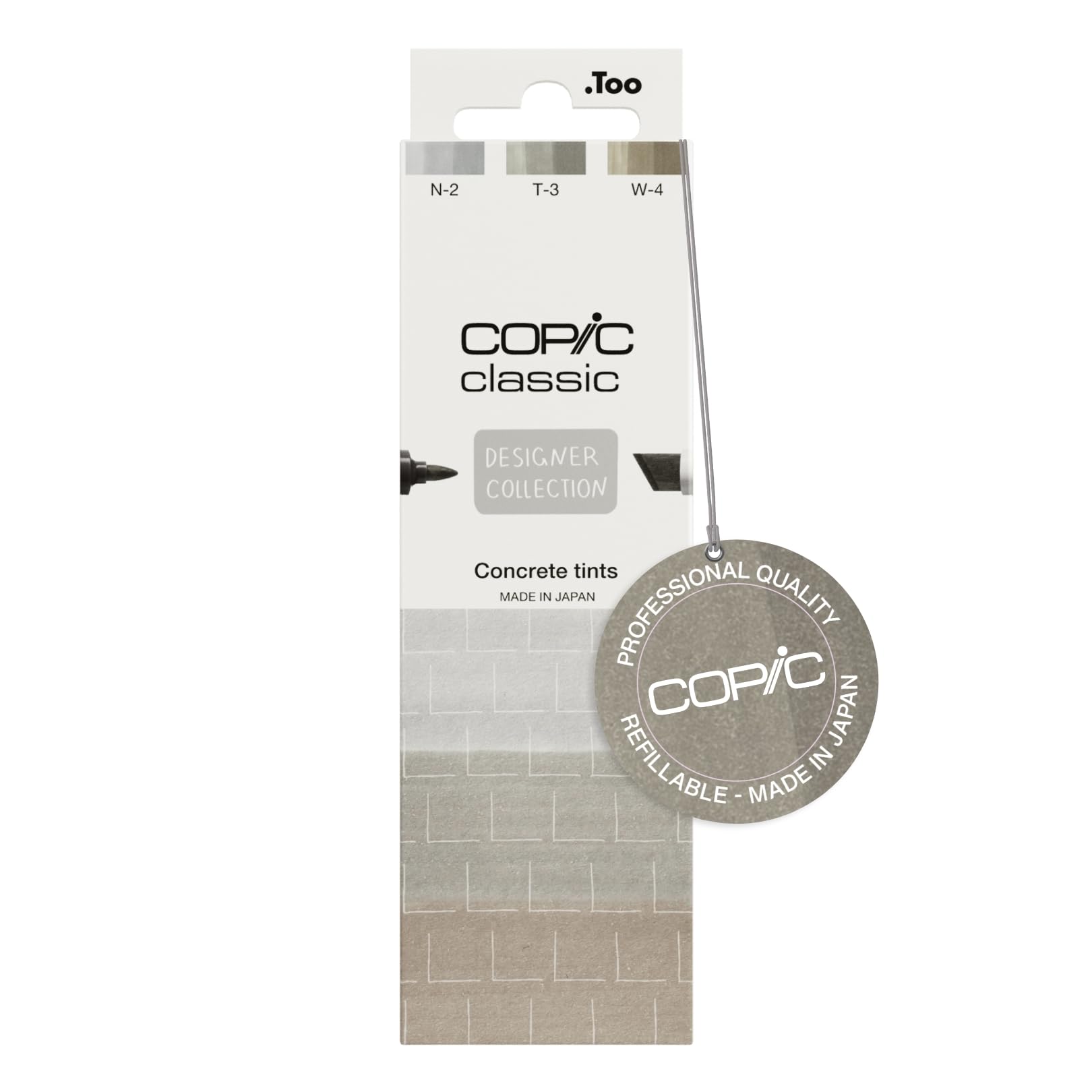 copic-classic-designer-collection-twin-marker-set-concrete-tints-3-graut-ne-n2-t image 1