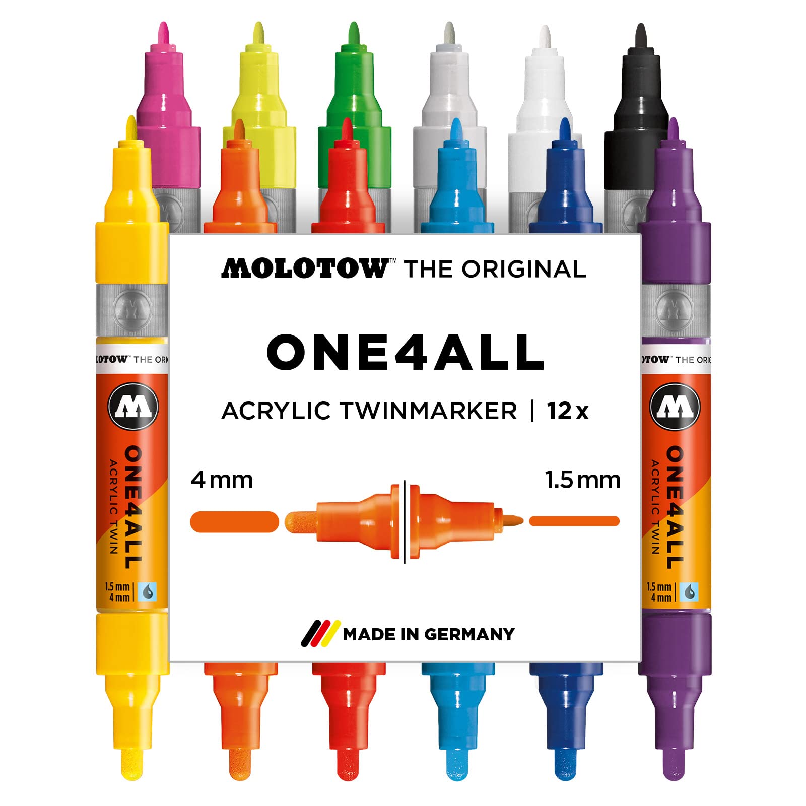 molotow-one4all-acrylic-twin-marker-main-kit-1-12-st-ck-1-5-mm-4-0-mm image 1