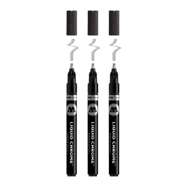 molotow-liquid-chrome-calligraphy-3-0-mm-chrom-marker-3er-set image 1