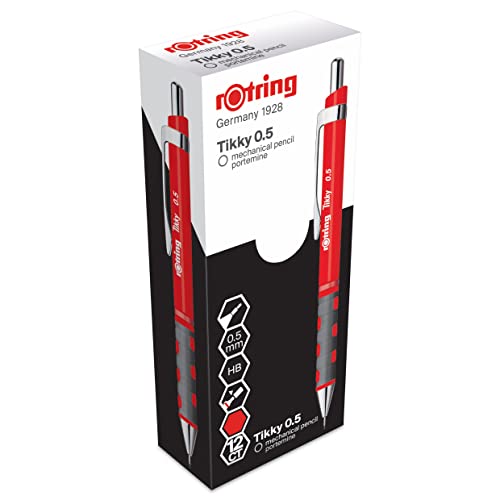 rotring-tikky-feinminenstift-0-5-mm-rot-druckbleistift-mit-radierer image 8