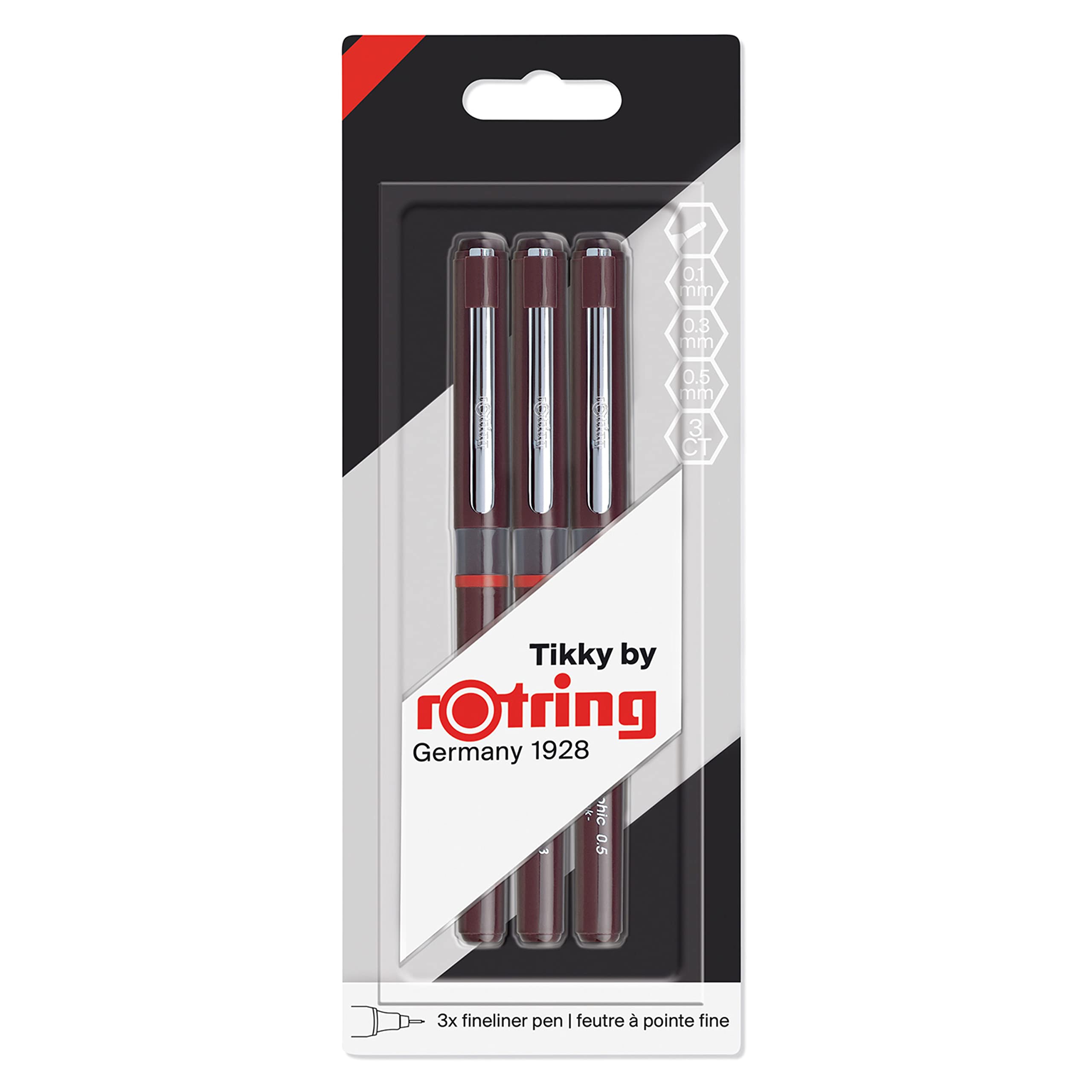 rotring-tikky-grafik-fineliner-stifteset-0-1-mm-0-3-mm-0-5-mm-3-st-ck-schwarz image 1