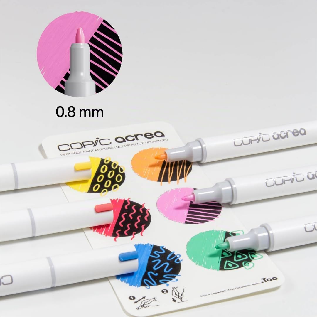 copic-acrea-set-vivid-6er-set-paint-marker-mit-wasser-und-pigmentbasierter-tinte image 3
