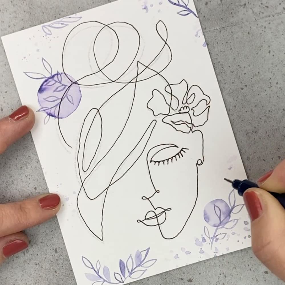 tombow-one-line-art-set-6-teiliges-zeichenset-mit-fineliner-und-anleitung image 4
