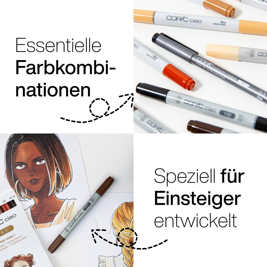 copic-ciao-5-1-set-hair-tones-2-5-twin-marker-multiliner-black-0-3-mm image 4