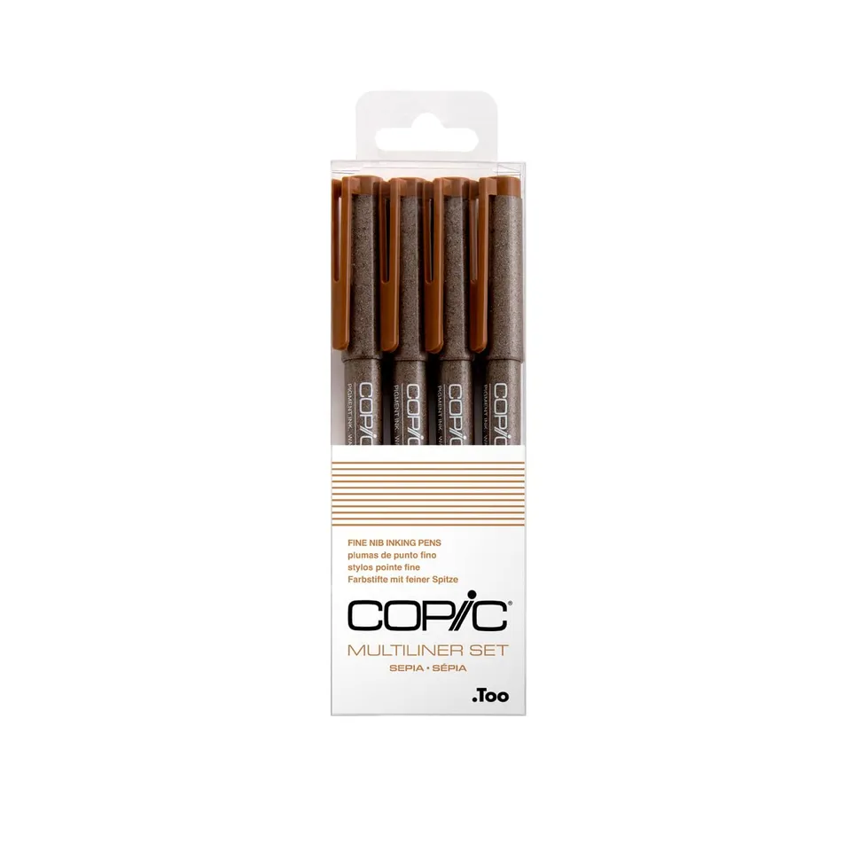 copic-multiliner-set-sepia-4er-fineliner-0-05-0-1-0-3-0-5-mm image 1