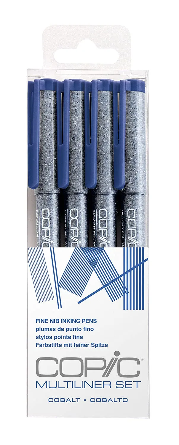 copic-multiliner-set-cobalt-4-fineliner-0-05-0-5-mm image 1
