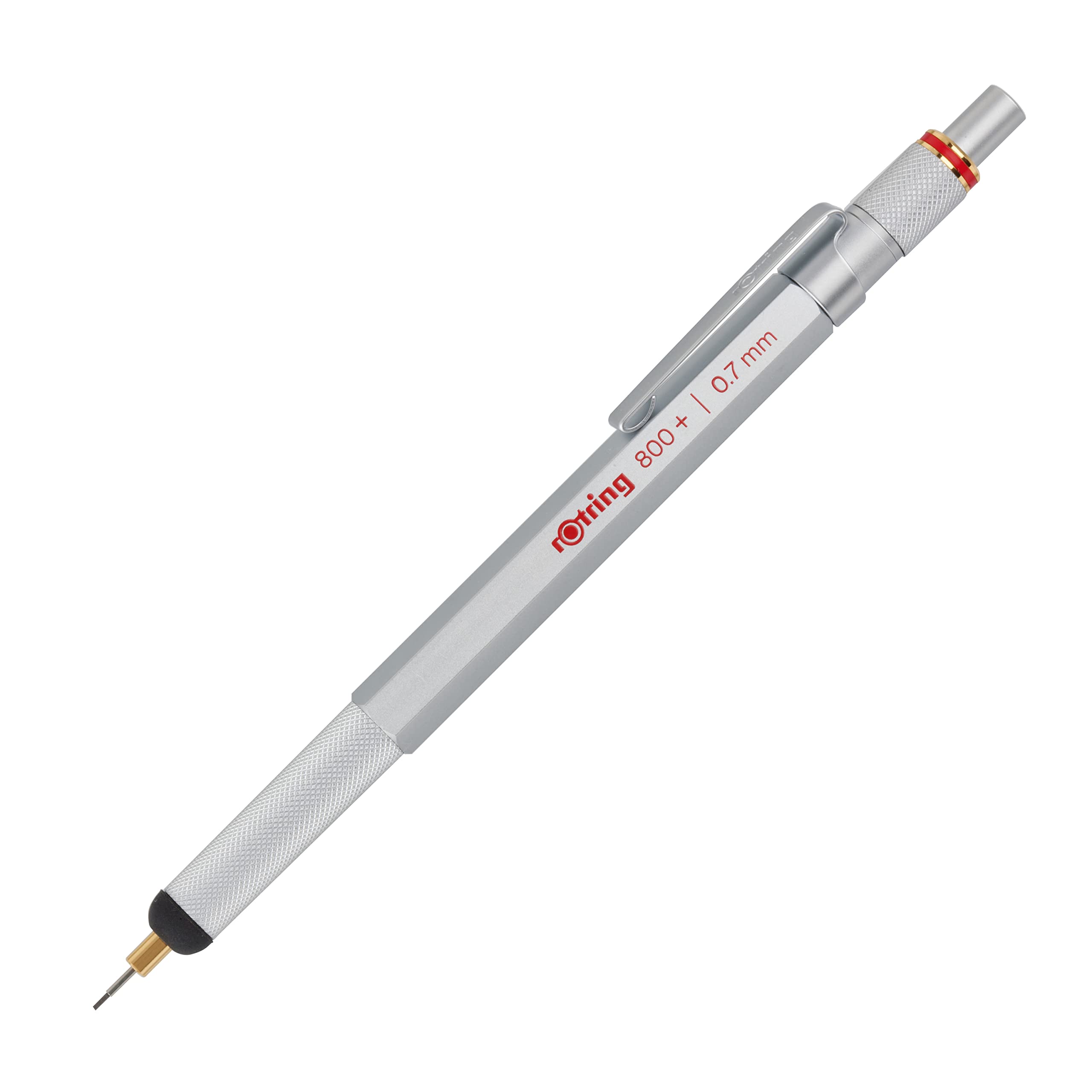 rotring-800-1900184-feinminenstift-stylus-0-7-mm-silber image 1