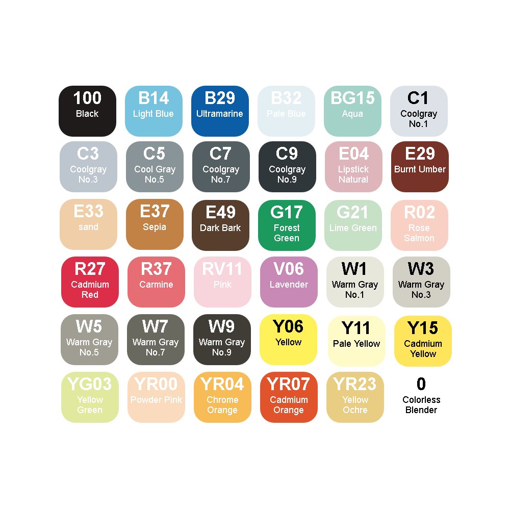 copic-classic-marker-set-36-farben-layoutmarker-im-acryl-display image 2