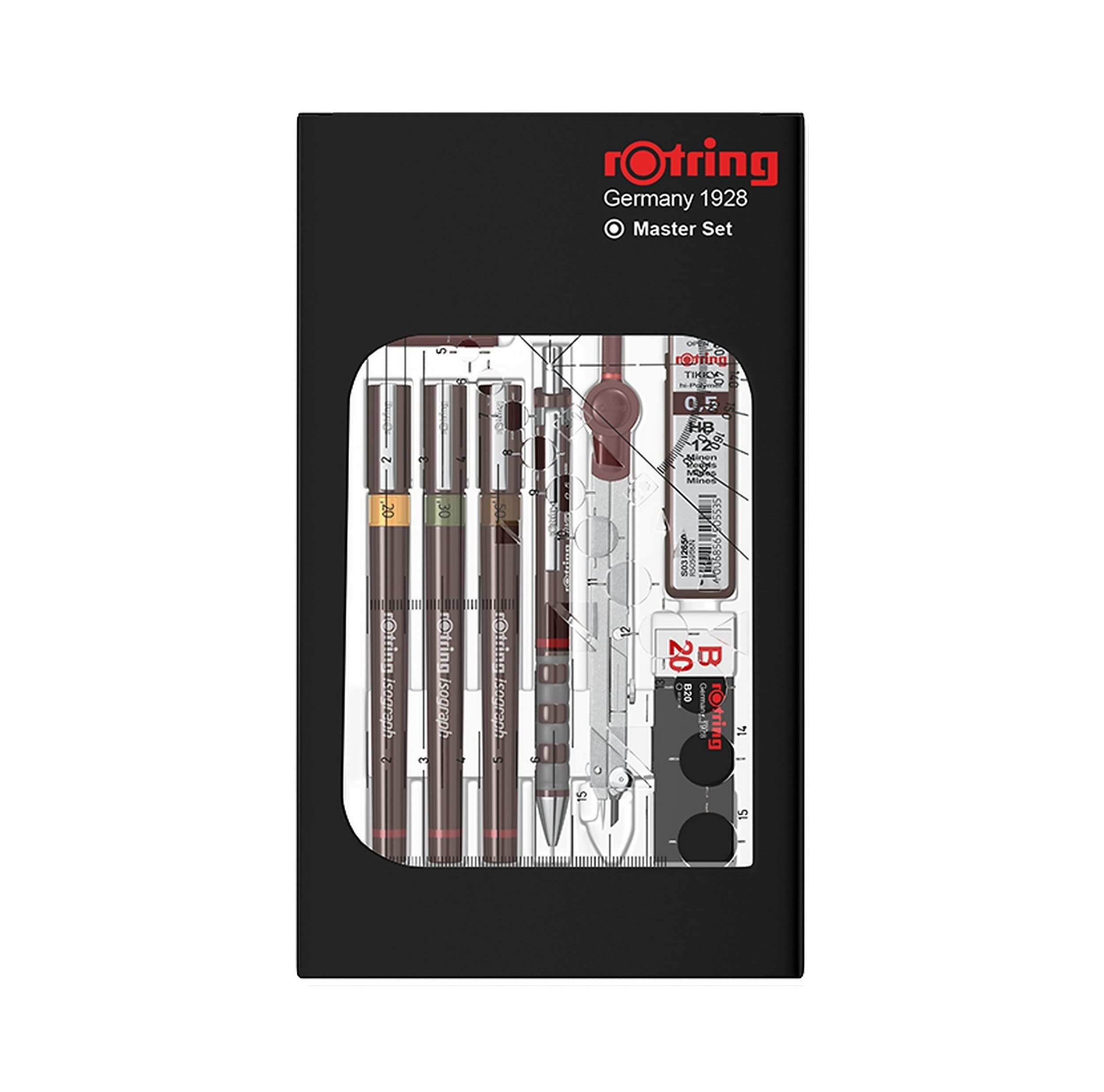 rotring-isograph-fineliner-master-set-3-tuschef-ller-0-2-mm-0-3-mm-0-5-mm-mit-zi image 3