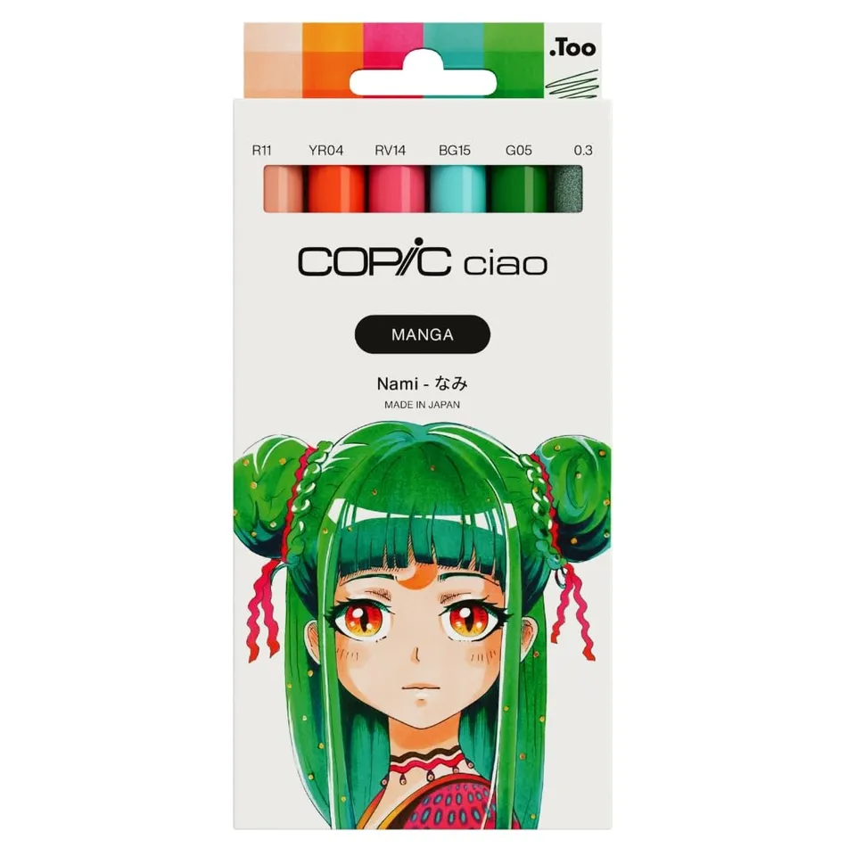 copic-ciao-manga-set-nami-marker-set-mit-twin-marker-und-multiliner-0-3-mm image 1