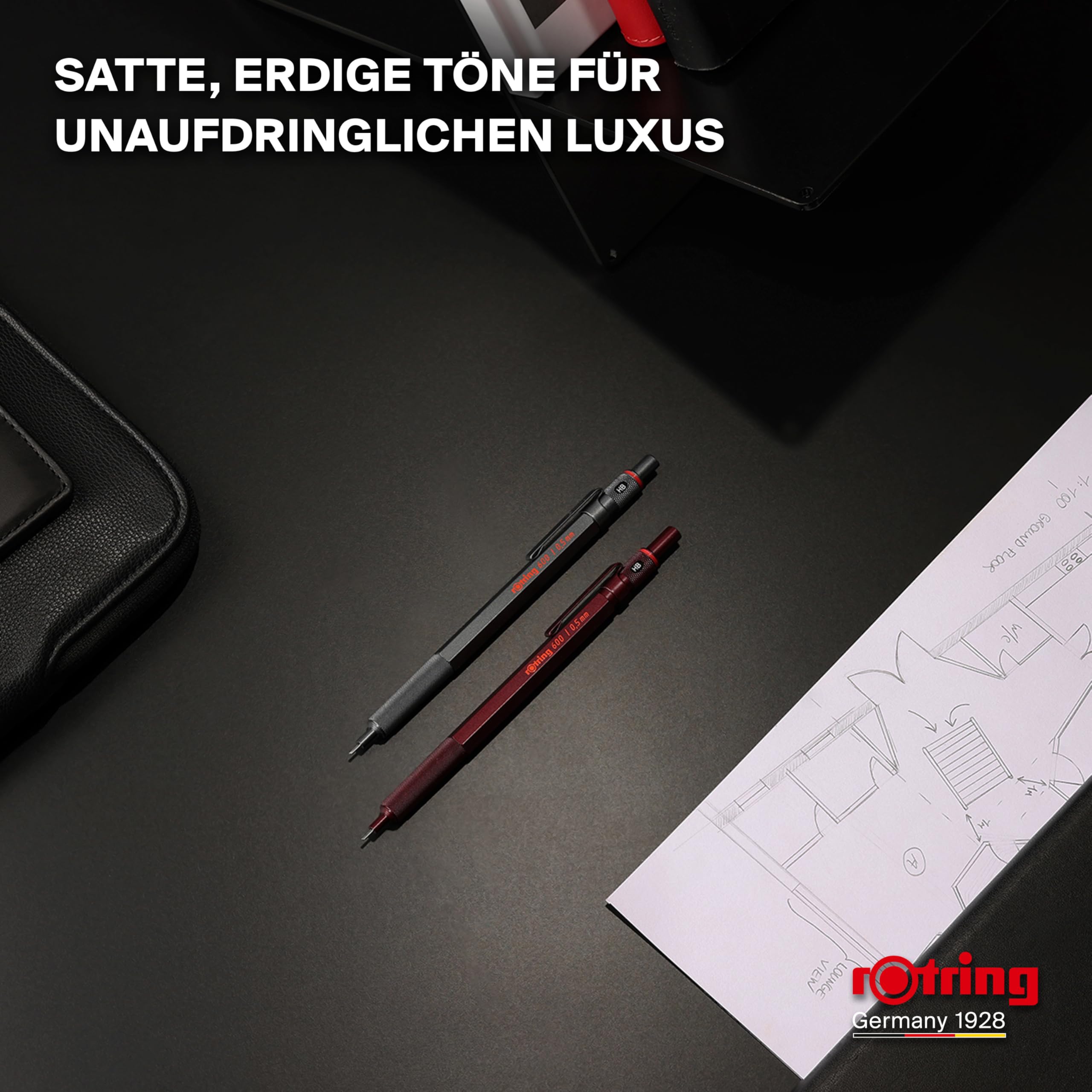 rotring-600-druckbleistift-0-5-mm-hb-vollmetall-steingrau image 8