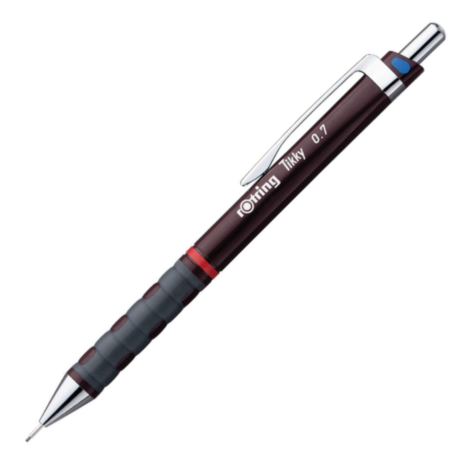 rotring-tikky-druckbleistift-0-7-mm-burgunderrot-feinminenstift-12er-box image 2
