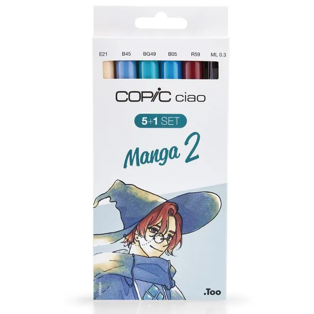 copic-ciao-marker-5-1-set-manga-2-5-allround-grafikmarker-mit-dual-spitze-medium image 1