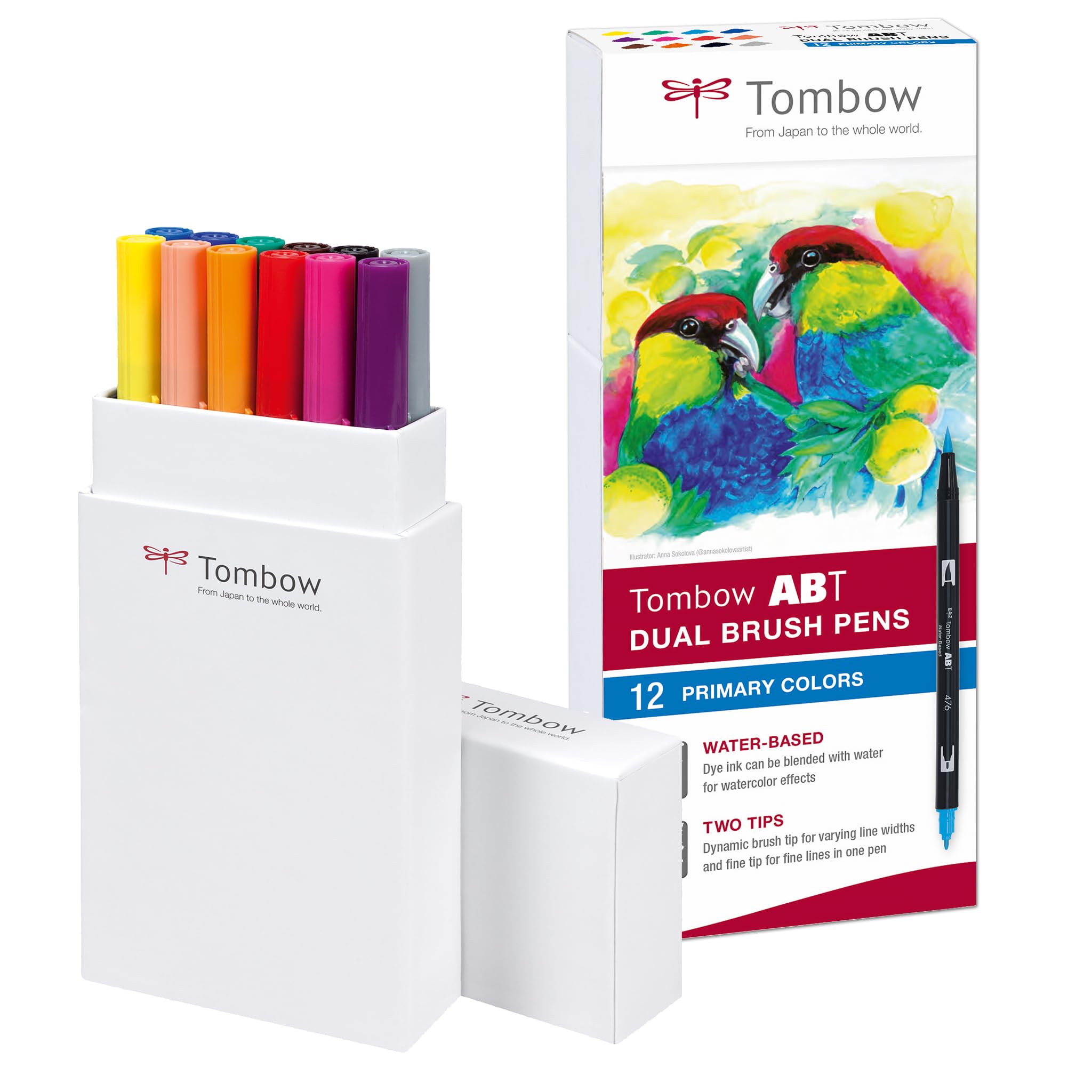 tombow-abt-dual-brush-pen-fasermaler-12er-set-prim-rfarben image 1