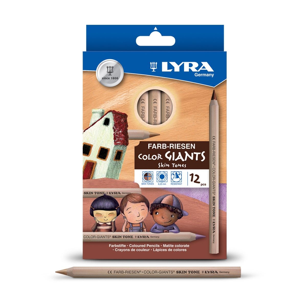 lyra-color-giants-hautt-ne-buntstifte-12-farben image 1