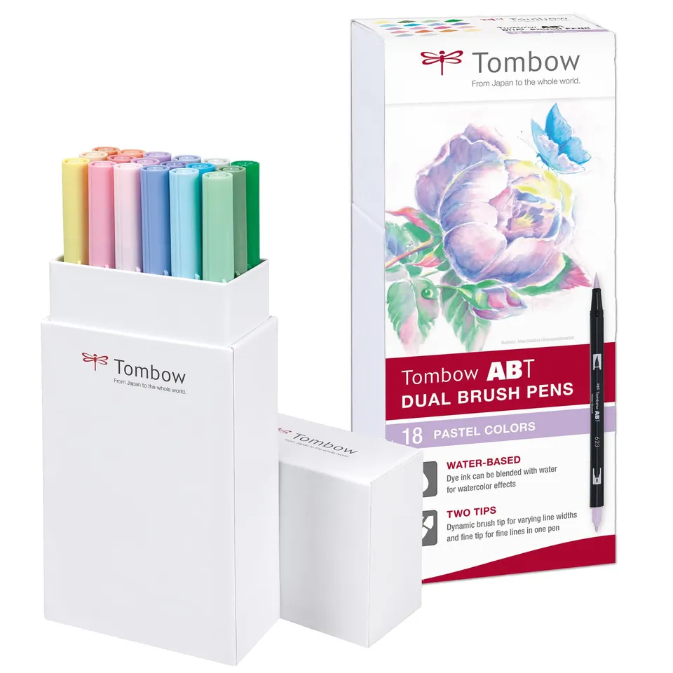 tombow-abt-dual-brush-pen-18er-set-pastellfarben image 1