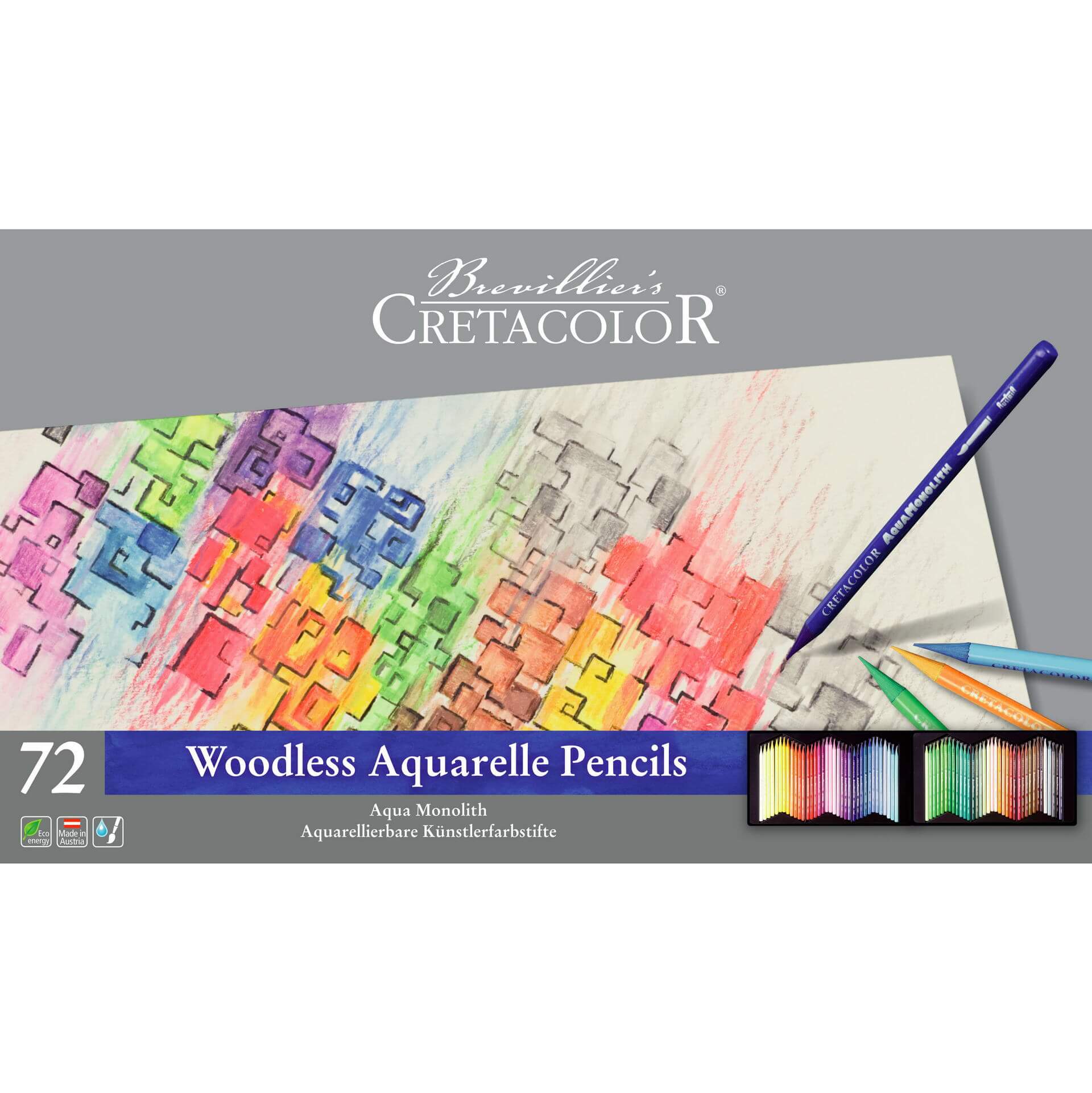 cretacolor-aqua-monolith-72er-aquarellierbare-vollminenstifte image 1