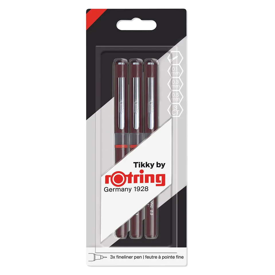 rotring-tikky-grafik-fineliner-stifteset-0-1-mm-0-3-mm-0-5-mm-3-st-ck-schwarz image 1