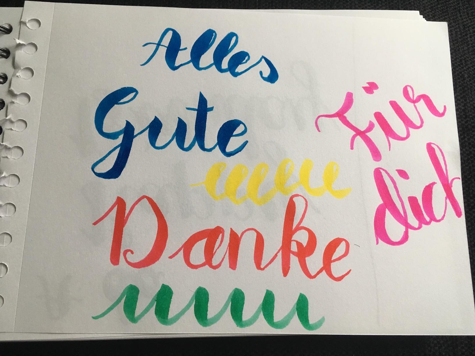 Top für Lettering!