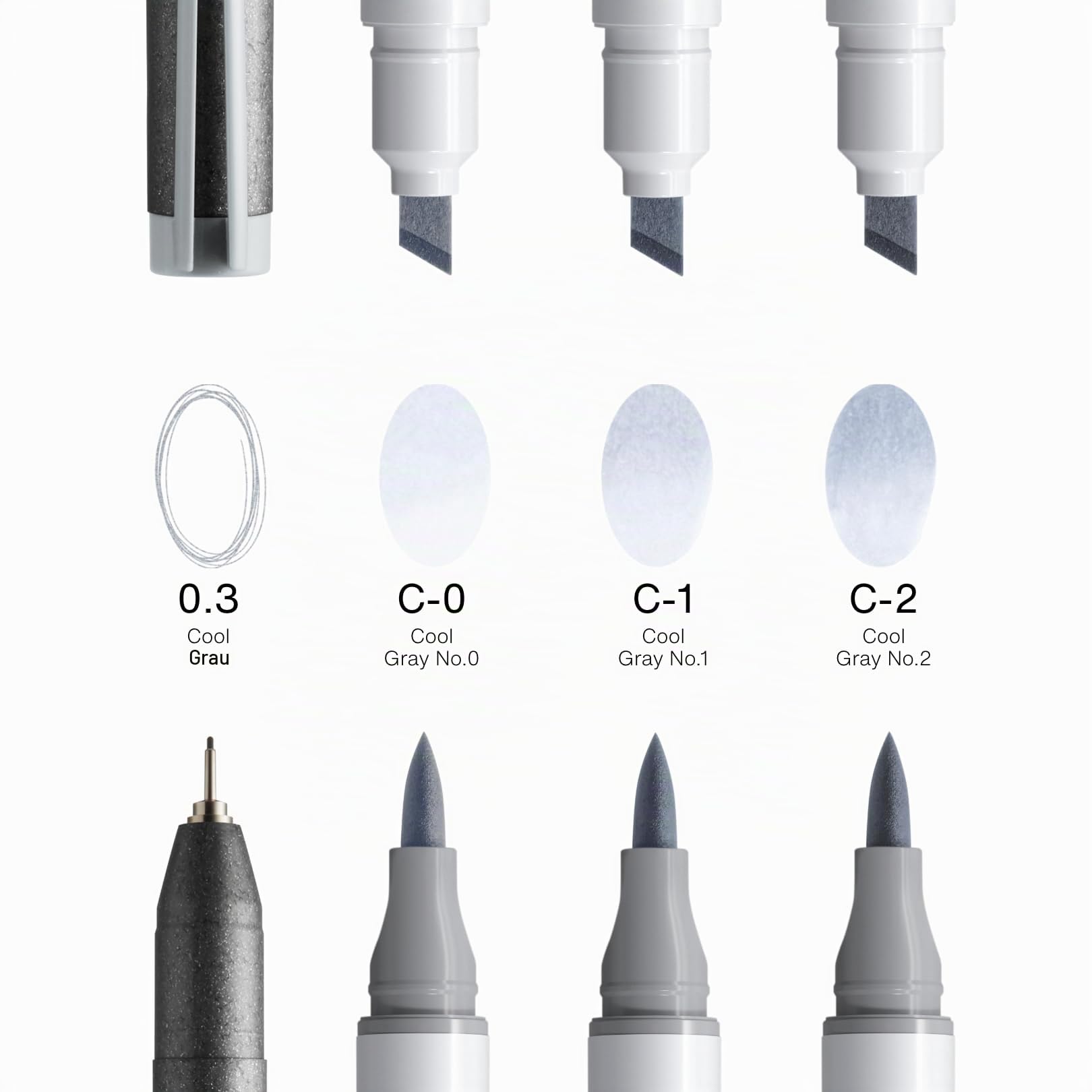 copic-ciao-shade-set-light-cool-gray-3-twin-marker-multiliner-0-3-mm image 2