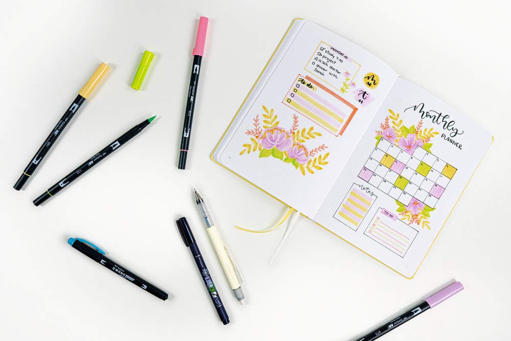 tombow-bujo-set2-creative-journaling-kit-bright-notizbuch-7-produkte image 4