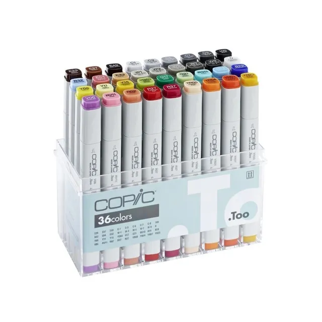 copic-classic-marker-set-36-farben-layoutmarker-im-acryl-display image 1