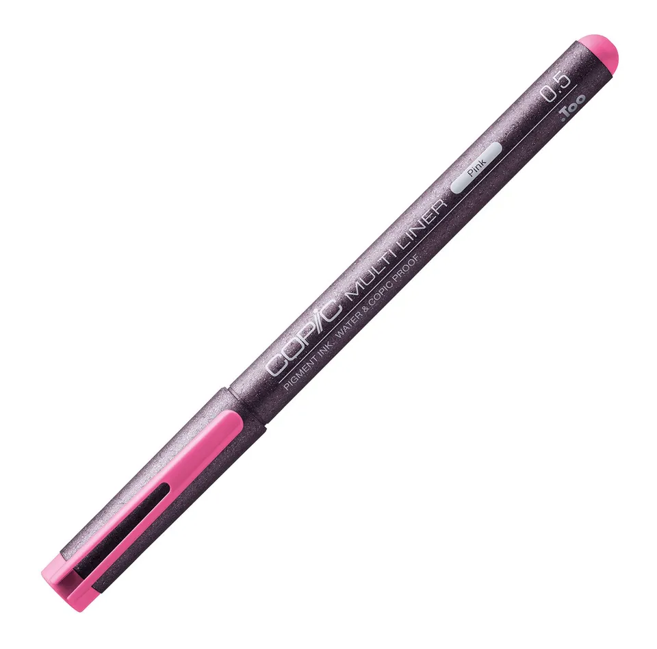 copic-multiliner-0-5-mm-pink-fineliner-mit-wasserbest-ndiger-pigmenttinte image 1