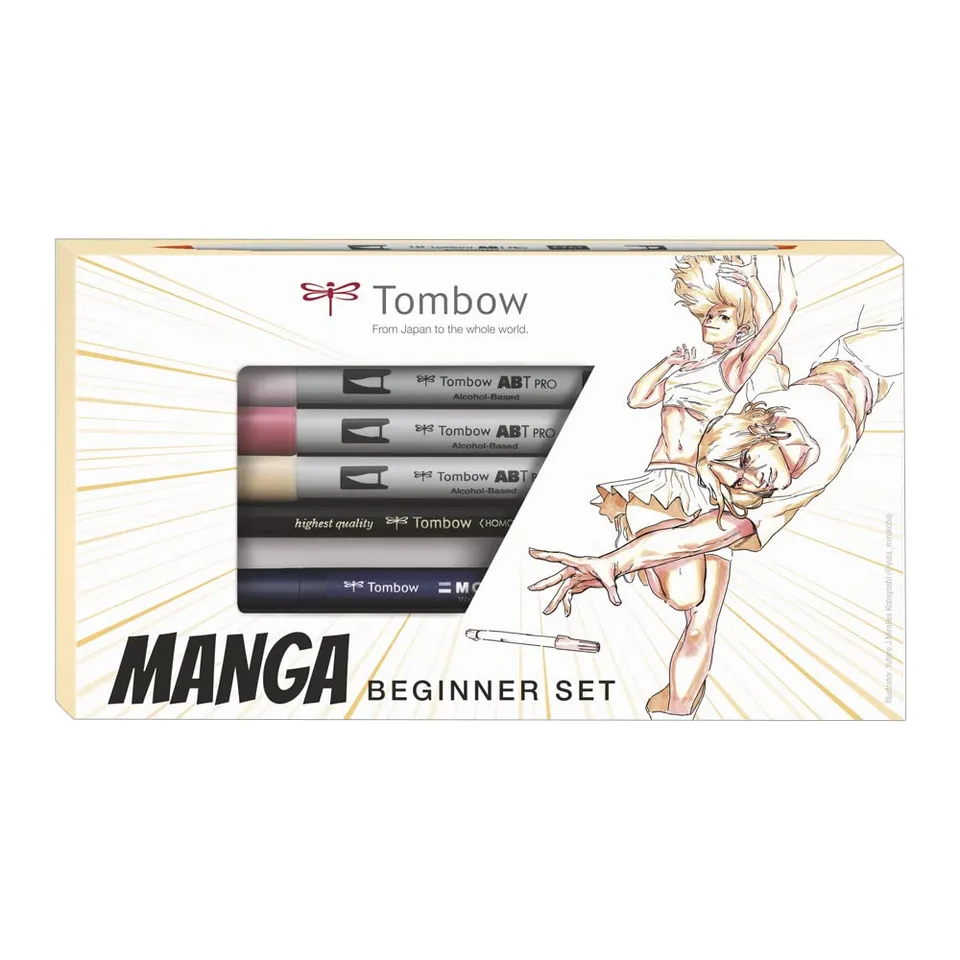 tombow-abt-pro-manga-beginner-set-7-teilig-mit-anleitung image 1