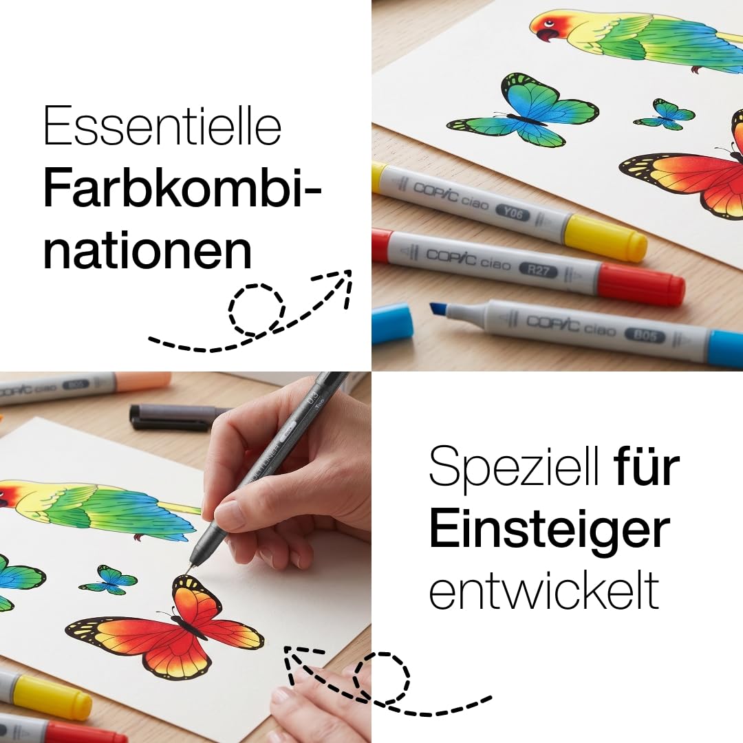copic-ciao-marker-5-1-set-leuchtende-farben-5-allround-grafikmarker-mit-dual-spi image 4
