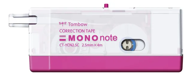 tombow-mono-note-korrekturroller-2-5-mm-x-4-m-transparent-pink image 1