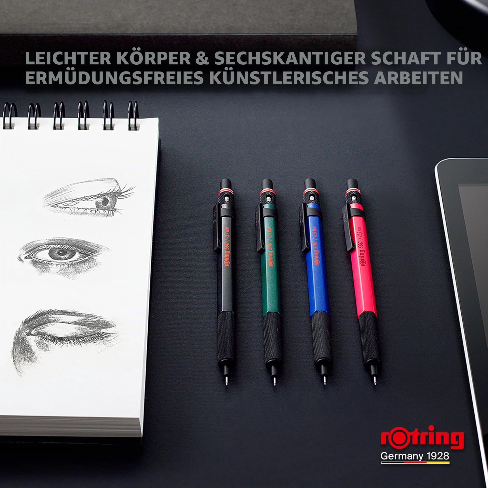 rotring-500-druckbleistift-0-5-mm-blauer-schaft image 2