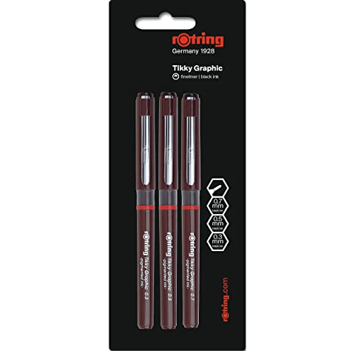 rotring-tikky-grafik-fineliner-stifteset-0-3-mm-0-5-mm-0-7-mm-3-st-ck-schwarz image 4