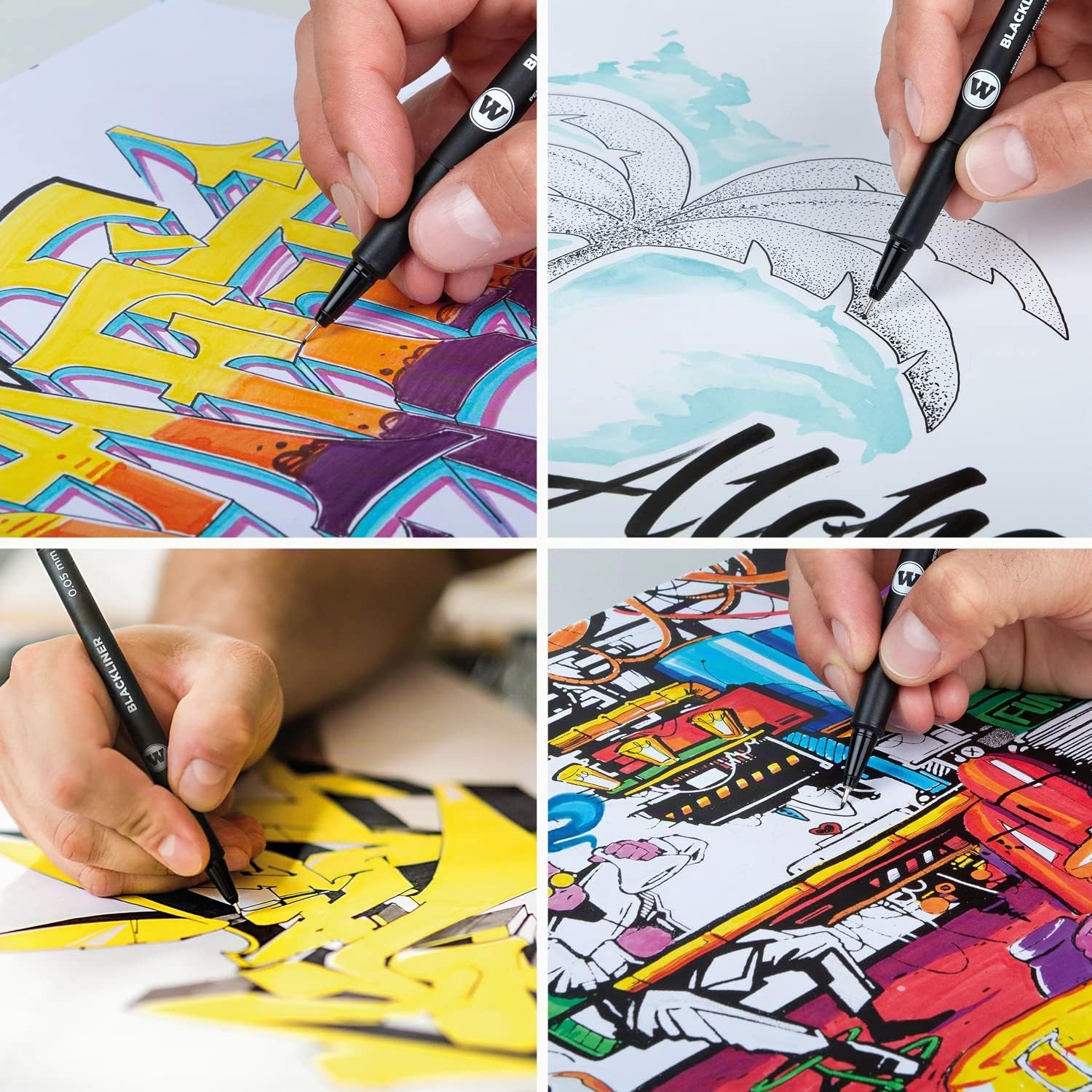 molotow-blackliner-complete-11er-set-schwarz-0-05-1-0-mm-calligraphy-spitzen image 4
