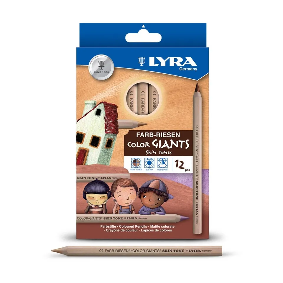 lyra-color-giants-hautt-ne-buntstifte-12-farben image 1