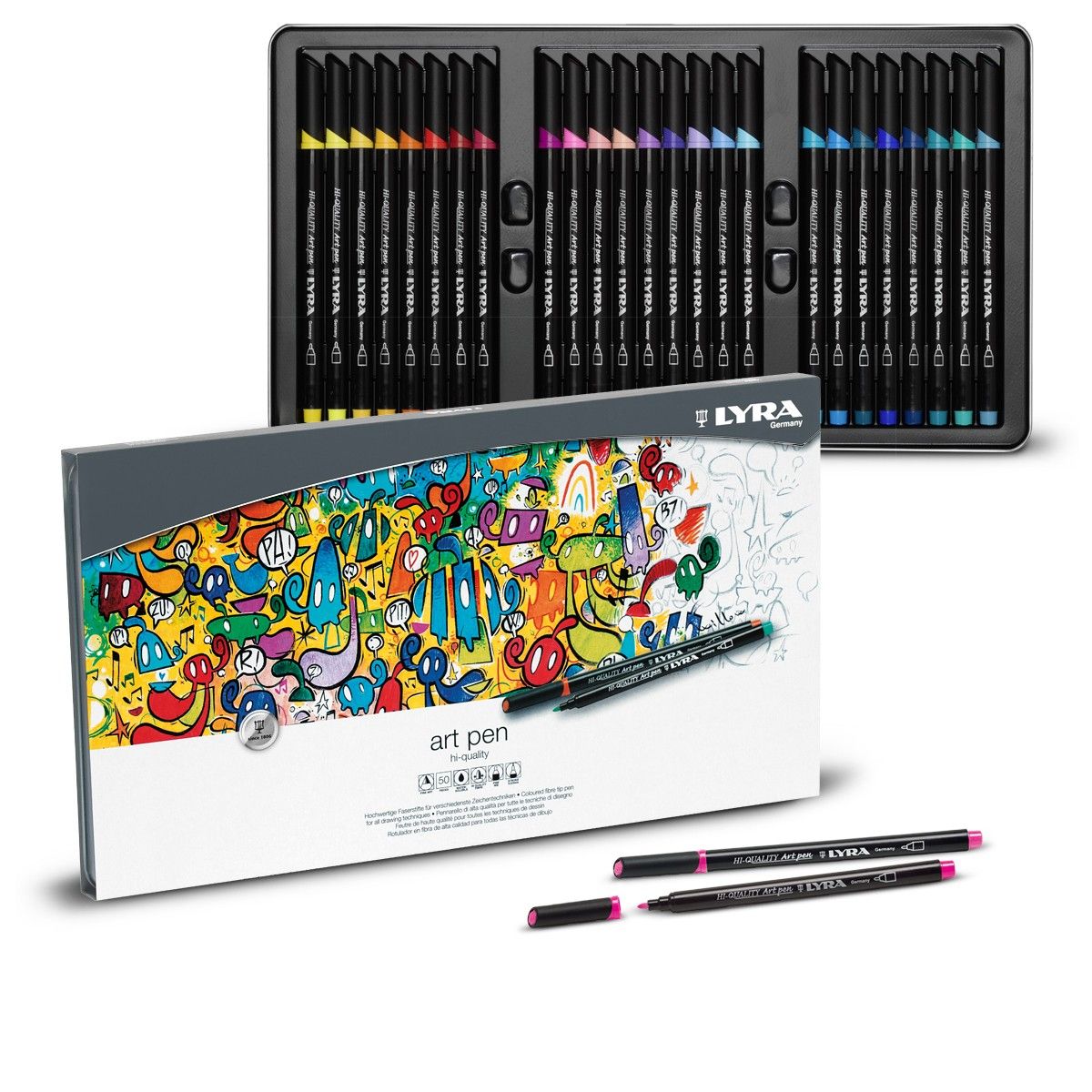 lyra-hi-quality-art-pen-set-profi-fineliner-stifteset image 1