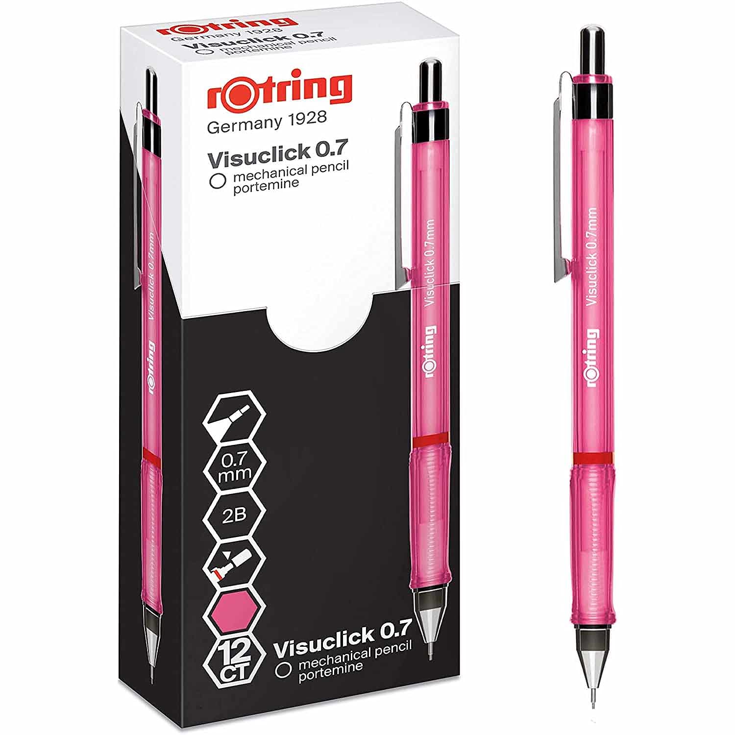 rotring-visuclick-druckbleistift-0-7-mm-2b-orange-12-st-ck-box image 5