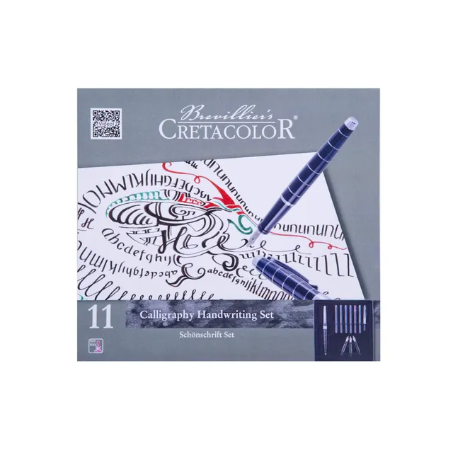 cretacolor-kalligraphie-set-11-teilig-feder-und-lettering-set image 1