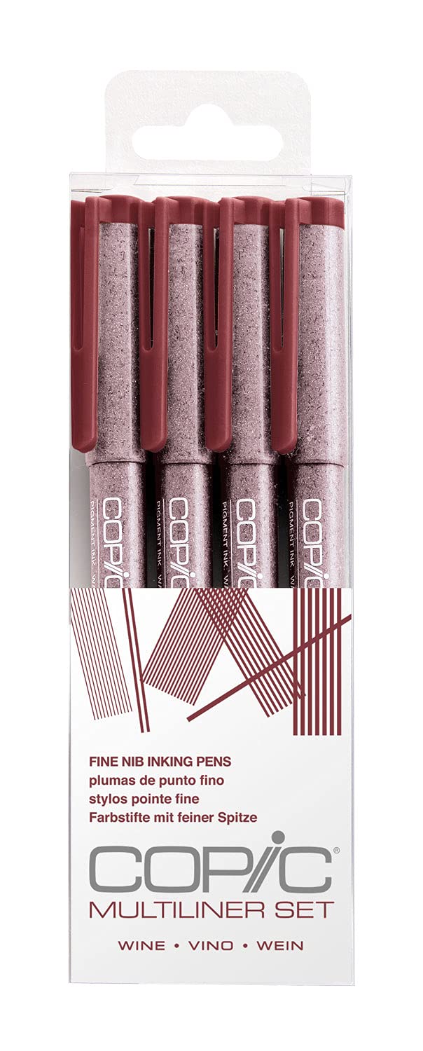 copic-multiliner-set-wine-4-fineliner-0-05-0-1-0-3-0-5-mm image 1