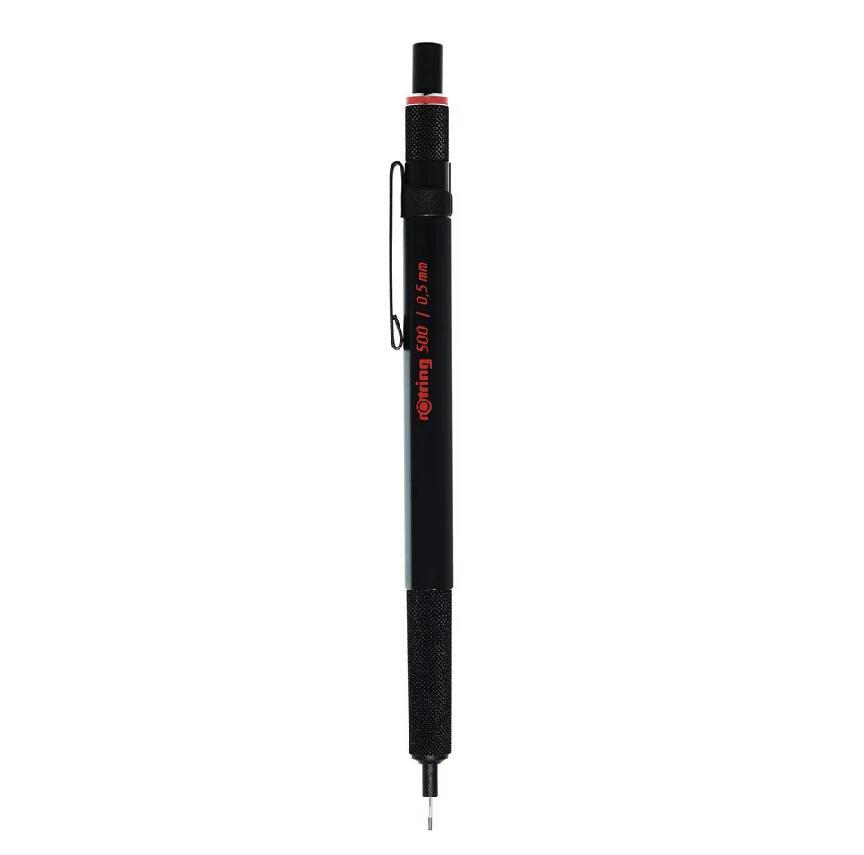 rotring-500-druckbleistift-hb-0-5-mm-schwarz-12er-box image 1