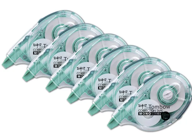 tombow-mono-ct-yxe4-korrekturroller-4-2-mm-x-16-m-officepack-6-st-ck image 1